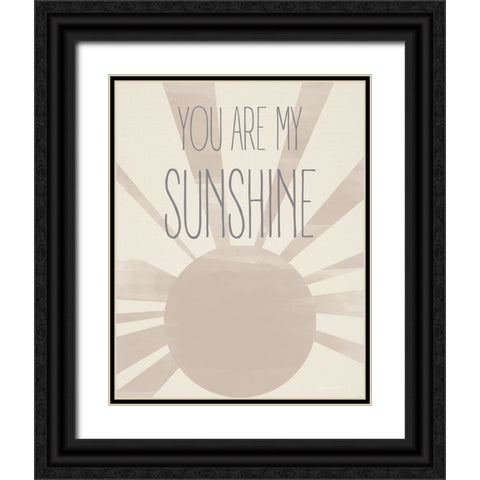 Sunshine Black Ornate Wood Framed Art Print with Double Matting by Santiago, Daniela