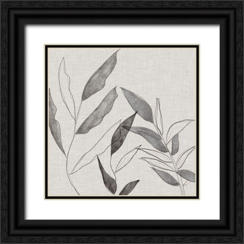 Botanical Sketch I Black Ornate Wood Framed Art Print with Double Matting by Jill, Susan