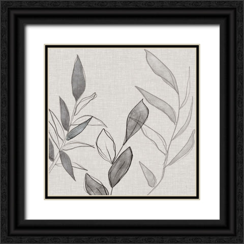 Botanical Sketch II Black Ornate Wood Framed Art Print with Double Matting by Jill, Susan