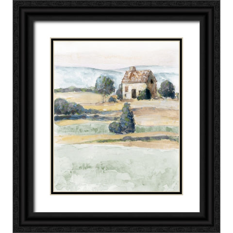 On the Countryside II Black Ornate Wood Framed Art Print with Double Matting by Swatland, Sally