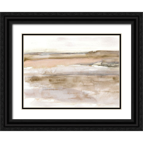 Sunset Bay Black Ornate Wood Framed Art Print with Double Matting by Swatland, Sally
