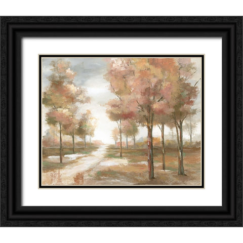 Pastel Park Black Ornate Wood Framed Art Print with Double Matting by Nan