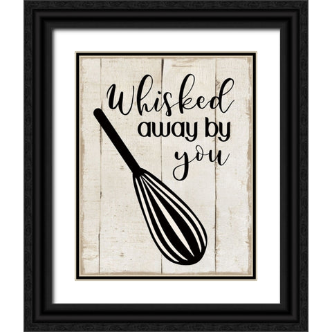 Whisked Away Black Ornate Wood Framed Art Print with Double Matting by CAD Designs