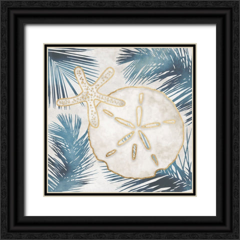 Shells and Palms II Black Ornate Wood Framed Art Print with Double Matting by Carpentieri, Natalie