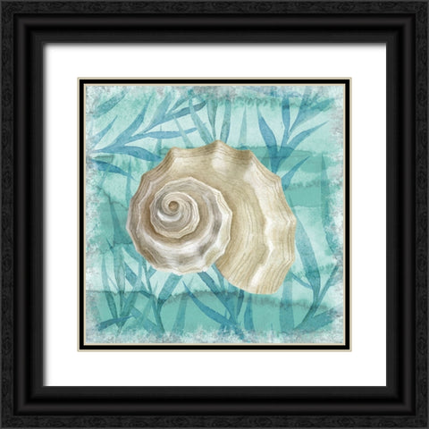 Shells Ashore I Black Ornate Wood Framed Art Print with Double Matting by Knutsen, Conrad