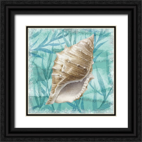 Shells Ashore II Black Ornate Wood Framed Art Print with Double Matting by Knutsen, Conrad