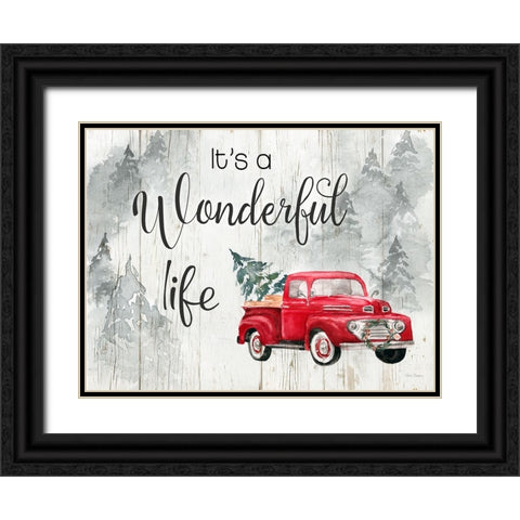 Wonderful Life Black Ornate Wood Framed Art Print with Double Matting by Brockmon, Kristen