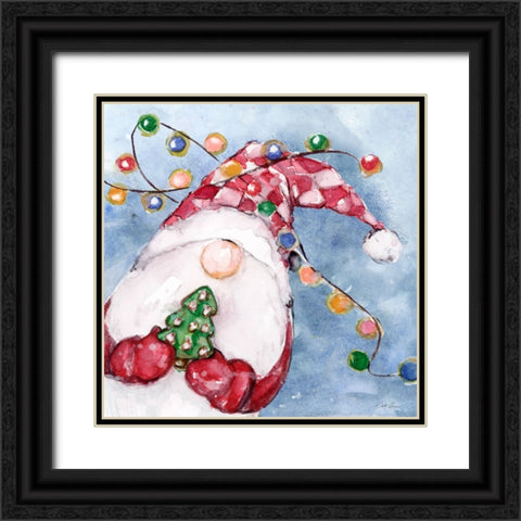 Cookie Gnome Black Ornate Wood Framed Art Print with Double Matting by Chang, Stella