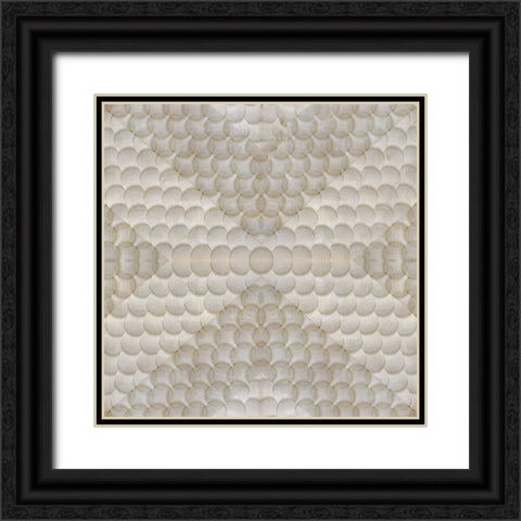Circles and Shadows Black Ornate Wood Framed Art Print with Double Matting by Jill, Susan