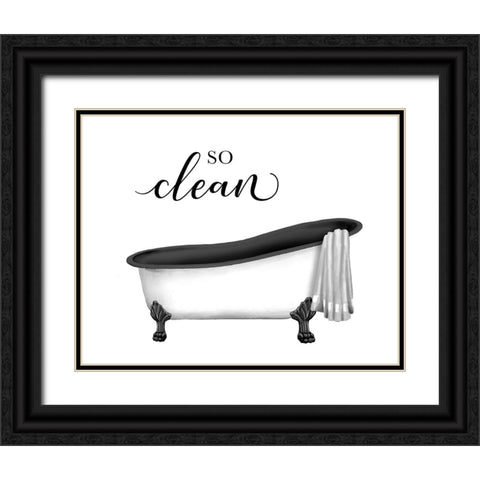 So Clean Black Ornate Wood Framed Art Print with Double Matting by Knutsen, Conrad