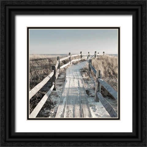 Sunset Beach Black Ornate Wood Framed Art Print with Double Matting by Delimont, Danita