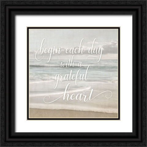 Begin Each Day Black Ornate Wood Framed Art Print with Double Matting by Delimont, Danita