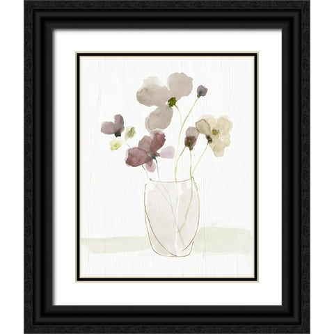 Choose Happy Bouquet II Black Ornate Wood Framed Art Print with Double Matting by Swatland, Katie
