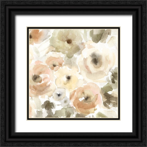 Soft Soiree I Black Ornate Wood Framed Art Print with Double Matting by Robinson, Carol