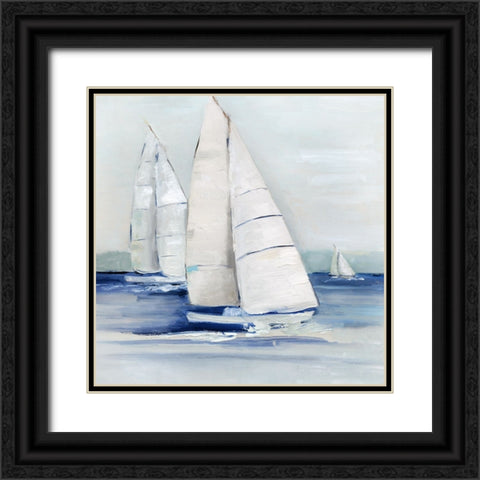 Close Sail I Black Ornate Wood Framed Art Print with Double Matting by Swatland, Sally