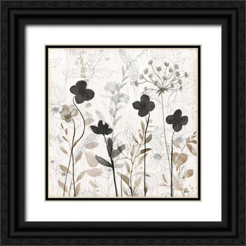 Sketchbook Nature II Black Ornate Wood Framed Art Print with Double Matting by Finn, Livi