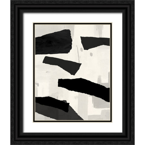Mountain Paths II Black Ornate Wood Framed Art Print with Double Matting by Jill, Susan