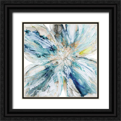 Blossom Burst Black Ornate Wood Framed Art Print with Double Matting by Robinson, Carol