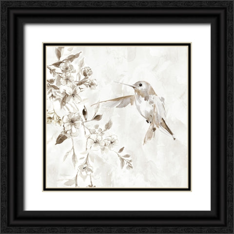 Flutter of Wings II Black Ornate Wood Framed Art Print with Double Matting by Robinson, Carol