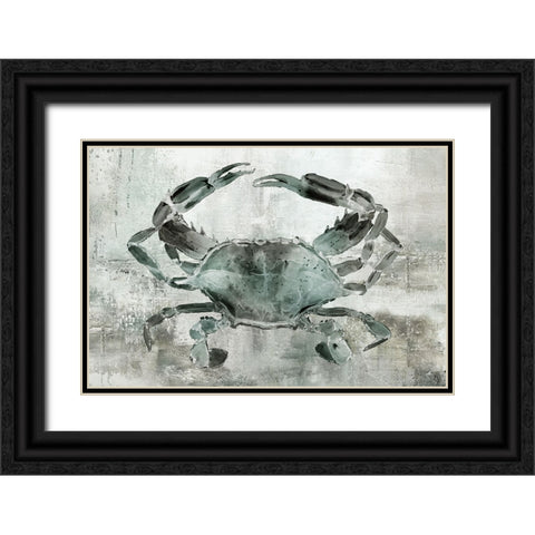 Neutral Crab II Black Ornate Wood Framed Art Print with Double Matting by Robinson, Carol