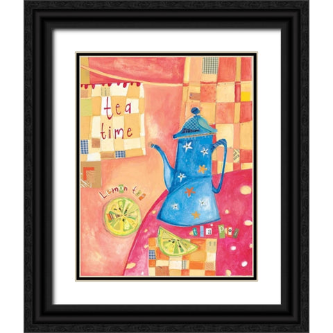 Kitchen Collage II Black Ornate Wood Framed Art Print with Double Matting by Pope, Kate and Elizabeth