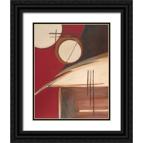 Circa Design II Black Ornate Wood Framed Art Print with Double Matting by Alldredge, Joy