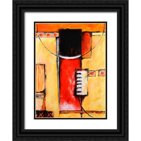 Let It Go I Black Ornate Wood Framed Art Print with Double Matting by Segrest, Jane