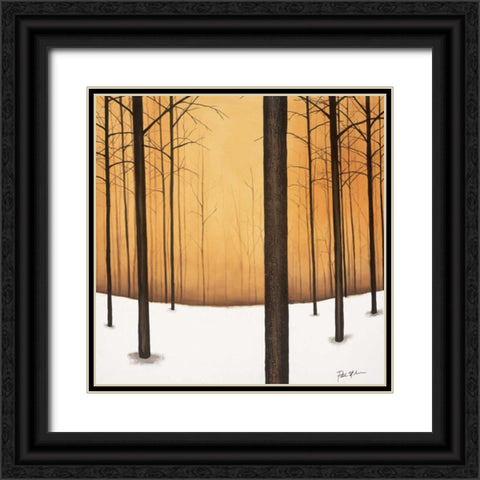 Golden Twilight Black Ornate Wood Framed Art Print with Double Matting by St.Germain, Patrick