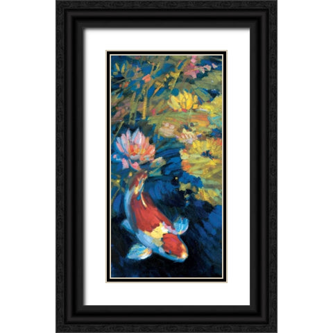 Asian Serenity I Black Ornate Wood Framed Art Print with Double Matting by Ostlund, Leif
