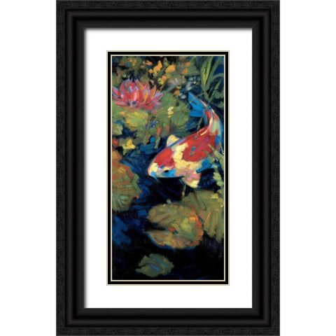 Asian Serenity II Black Ornate Wood Framed Art Print with Double Matting by Ostlund, Leif