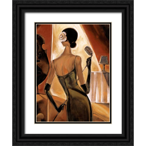 Jazz Samba Black Ornate Wood Framed Art Print with Double Matting by Biddle, Trish