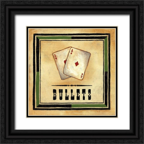 Bullets Black Ornate Wood Framed Art Print with Double Matting by Anderson-Tapp, Jocelyne