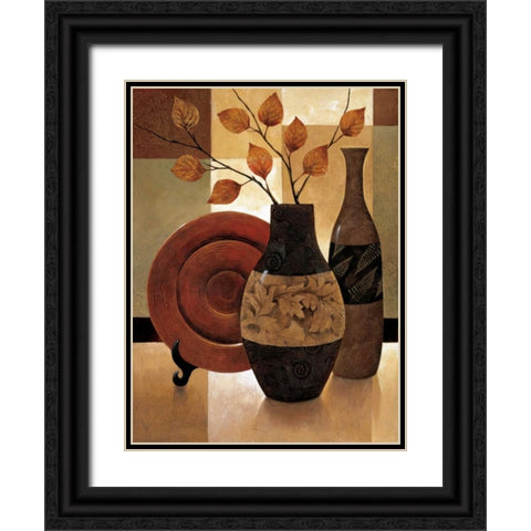 Natures Patchwork I Black Ornate Wood Framed Art Print with Double Matting by Mallett, Keith