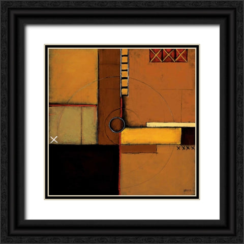 Aerial View I Black Ornate Wood Framed Art Print with Double Matting by St.Germain, Patrick