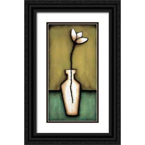 Water Blossoms II Black Ornate Wood Framed Art Print with Double Matting by Eve