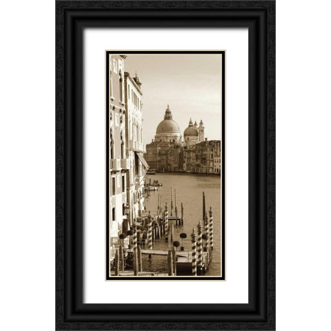 Grand Canal Black Ornate Wood Framed Art Print with Double Matting by Maihara/Watt, Jeff/Boyce