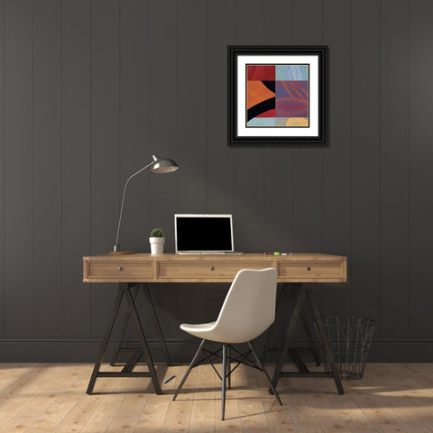 Synergistic Interchange II Black Ornate Wood Framed Art Print with Double Matting by Emery, Leslie