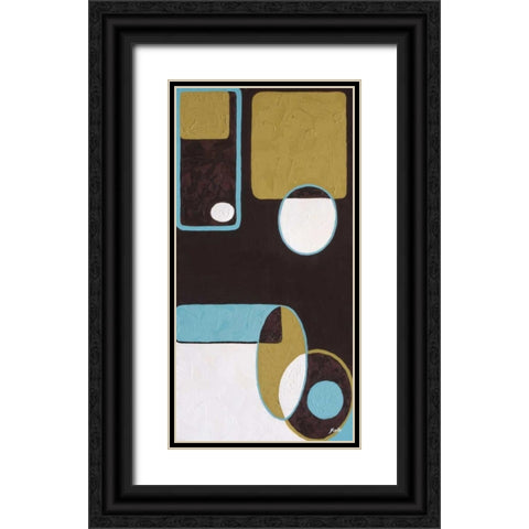 Effervescence II Black Ornate Wood Framed Art Print with Double Matting by St. Amant, Yvette