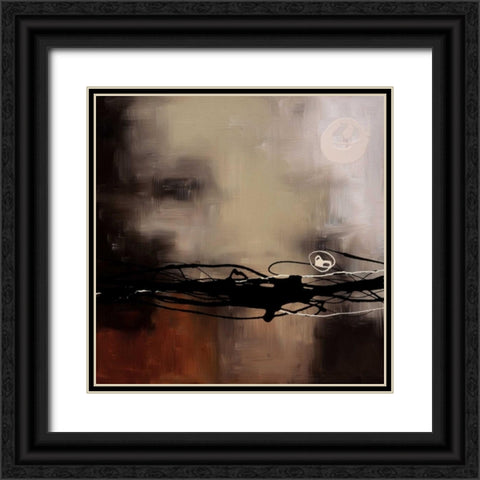 Prelude in Rust II Black Ornate Wood Framed Art Print with Double Matting by Maitland, Laurie