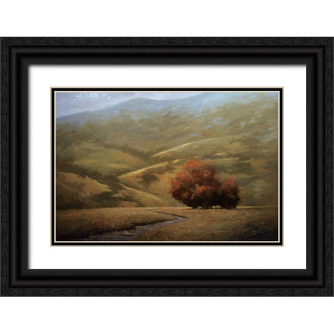 Dwindling Fall Black Ornate Wood Framed Art Print with Double Matting by Winegar, Simon