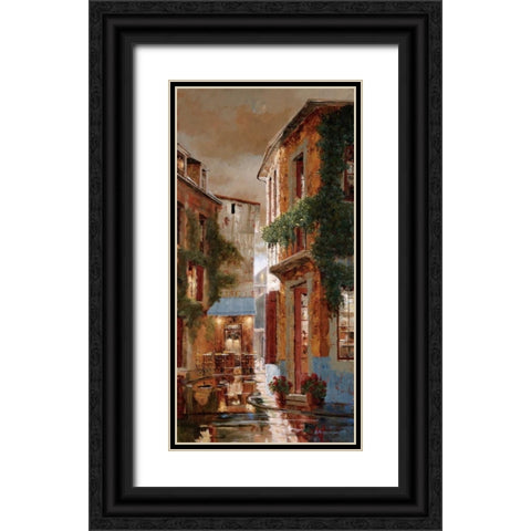 Tender is the Night Black Ornate Wood Framed Art Print with Double Matting by Archambault, Gilles