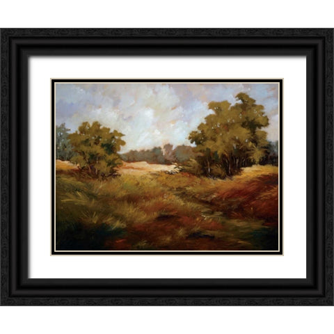 Peaceful Retreat I Black Ornate Wood Framed Art Print with Double Matting by Baynes, Maija