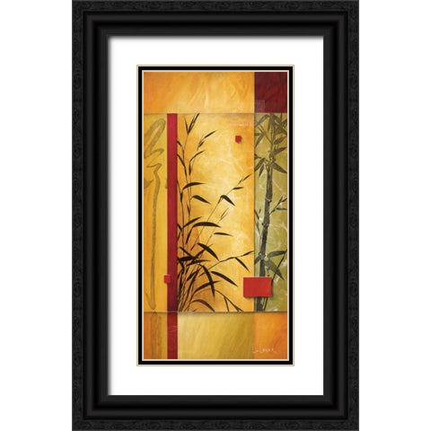 Garden Dance II Black Ornate Wood Framed Art Print with Double Matting by Li-Leger, Don