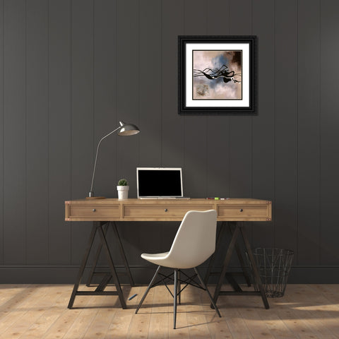 Watery Hollow I Black Ornate Wood Framed Art Print with Double Matting by Maitland, Laurie
