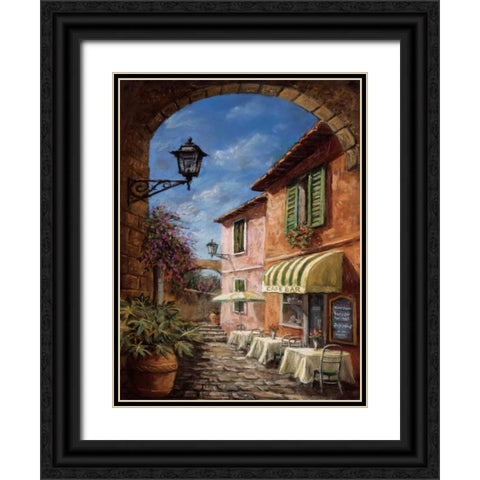 Through the Archway Black Ornate Wood Framed Art Print with Double Matting by Surridge, Malcolm