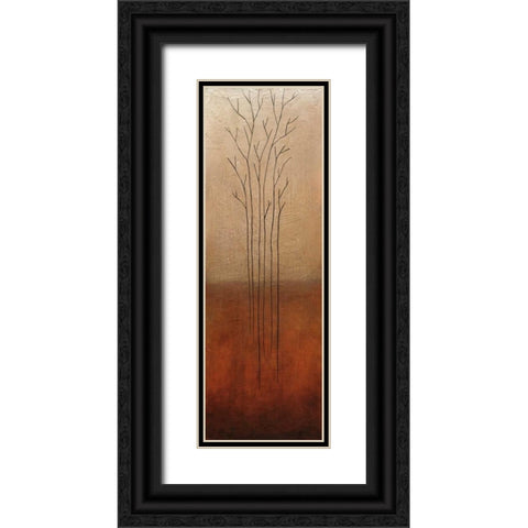 Branch Rouge Black Ornate Wood Framed Art Print with Double Matting by Eve