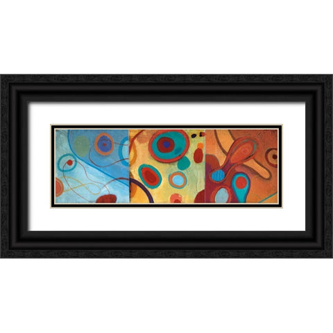 String Theory II Black Ornate Wood Framed Art Print with Double Matting by Li-Leger, Don