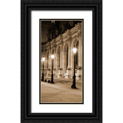 Paris Lights II - Arches II Black Ornate Wood Framed Art Print with Double Matting by Maihara/Watt, Jeff/Boyce