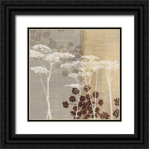 Lace I Black Ornate Wood Framed Art Print with Double Matting by Venter, Tandi