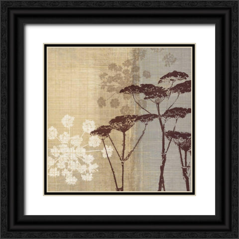 Lace II Black Ornate Wood Framed Art Print with Double Matting by Venter, Tandi
